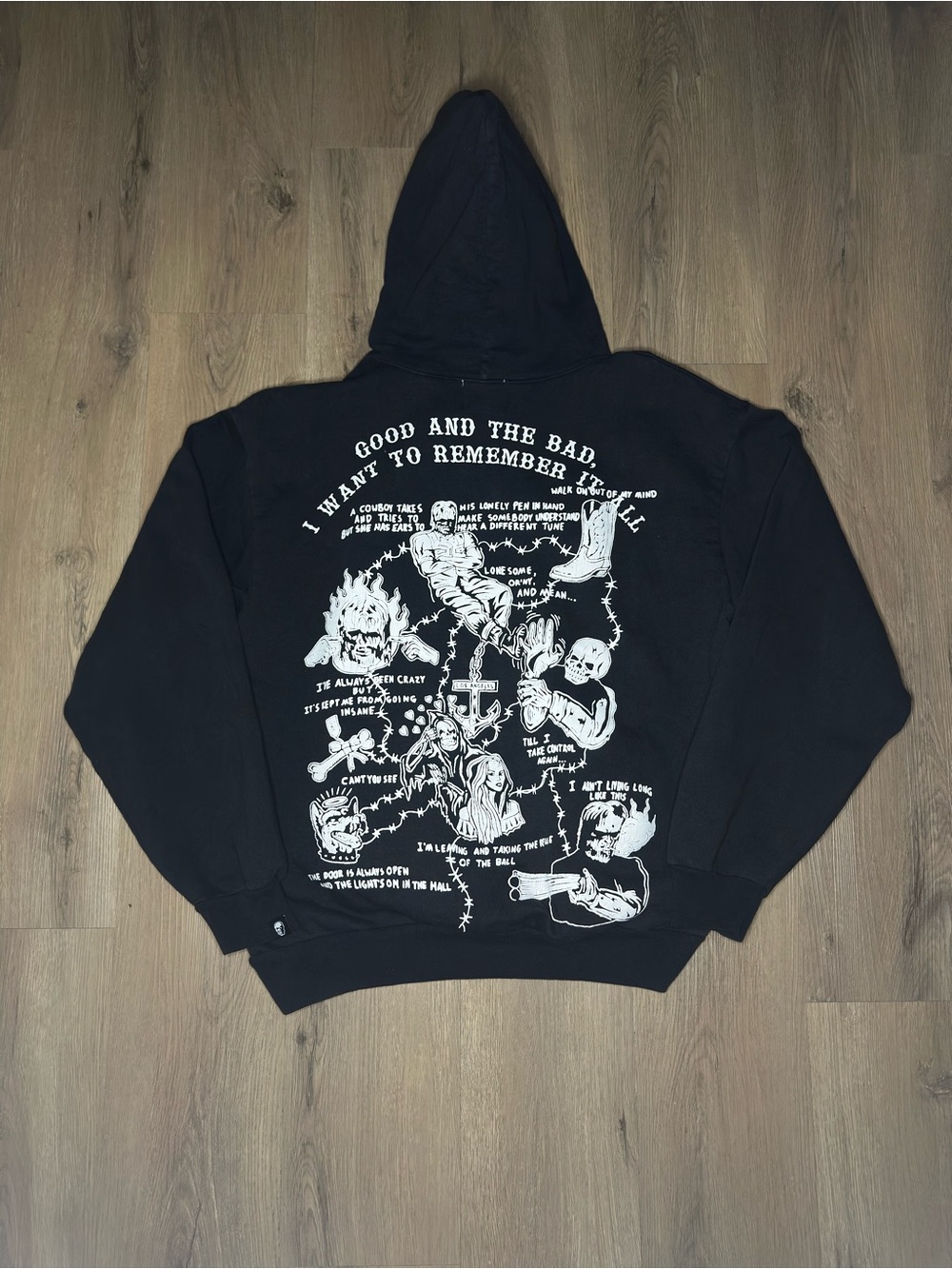 Warren Lotas The Good and Bad ‘Black’ Hoodie